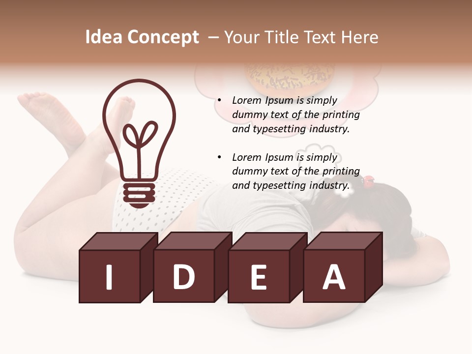 Fatty Food Lazy PowerPoint Template