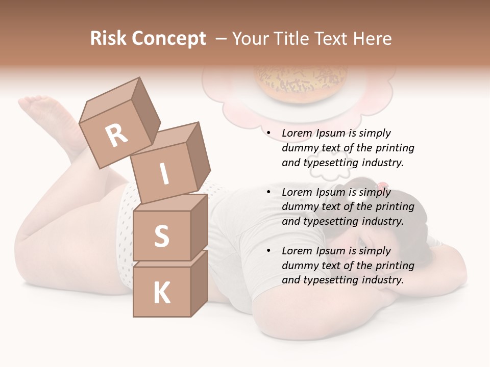 Fatty Food Lazy PowerPoint Template