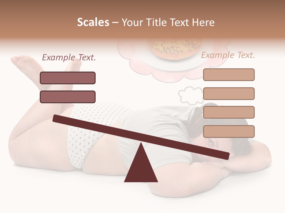 Fatty Food Lazy PowerPoint Template