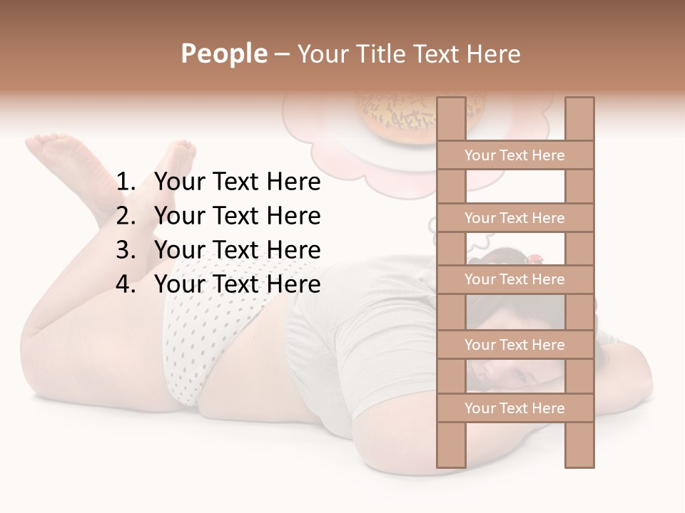 Fatty Food Lazy PowerPoint Template