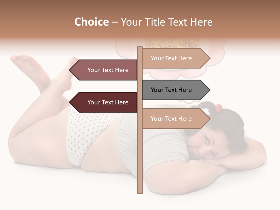 Fatty Food Lazy PowerPoint Template