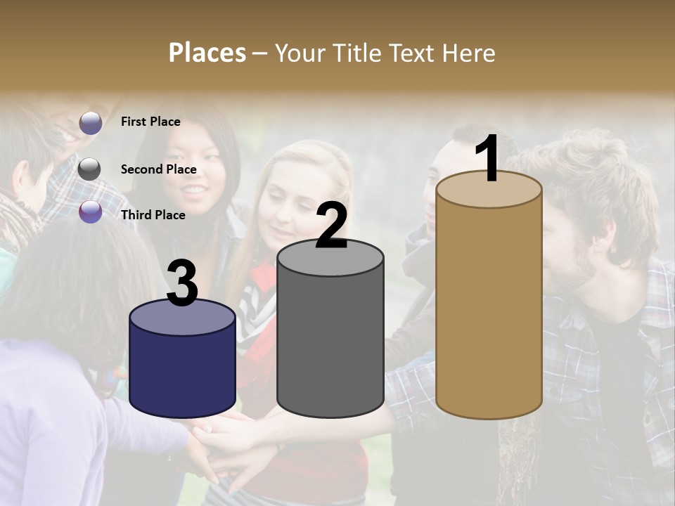Partnership Enjoyment People PowerPoint Template