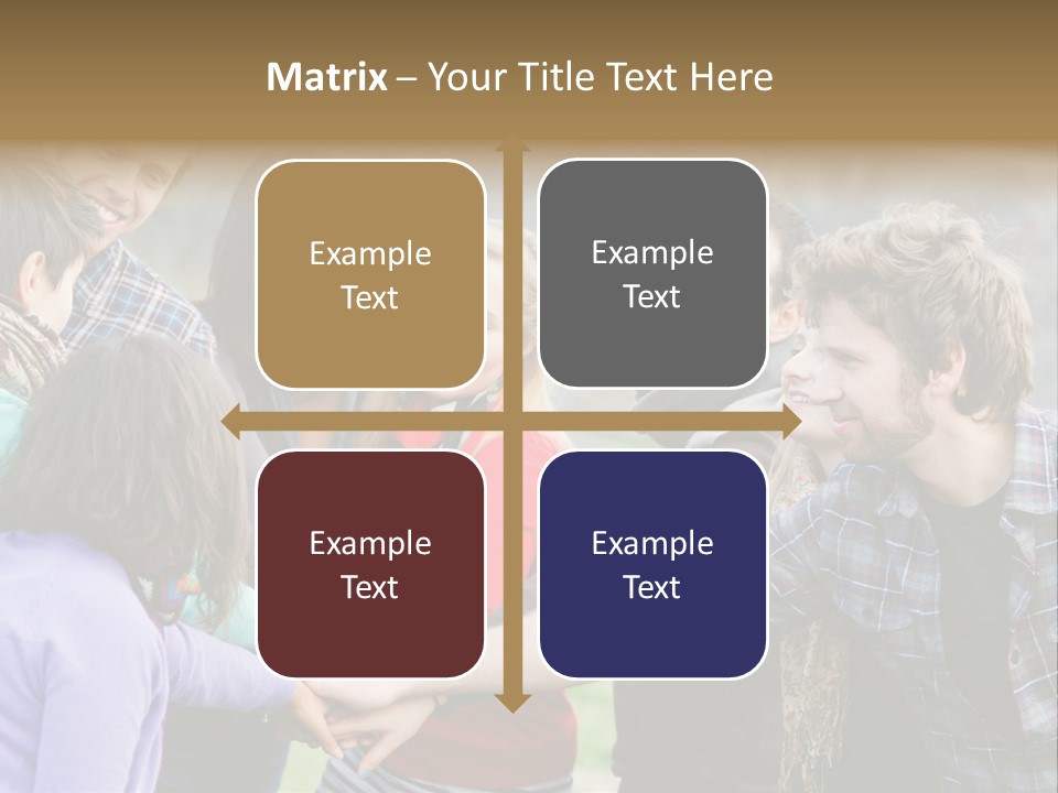 Partnership Enjoyment People PowerPoint Template