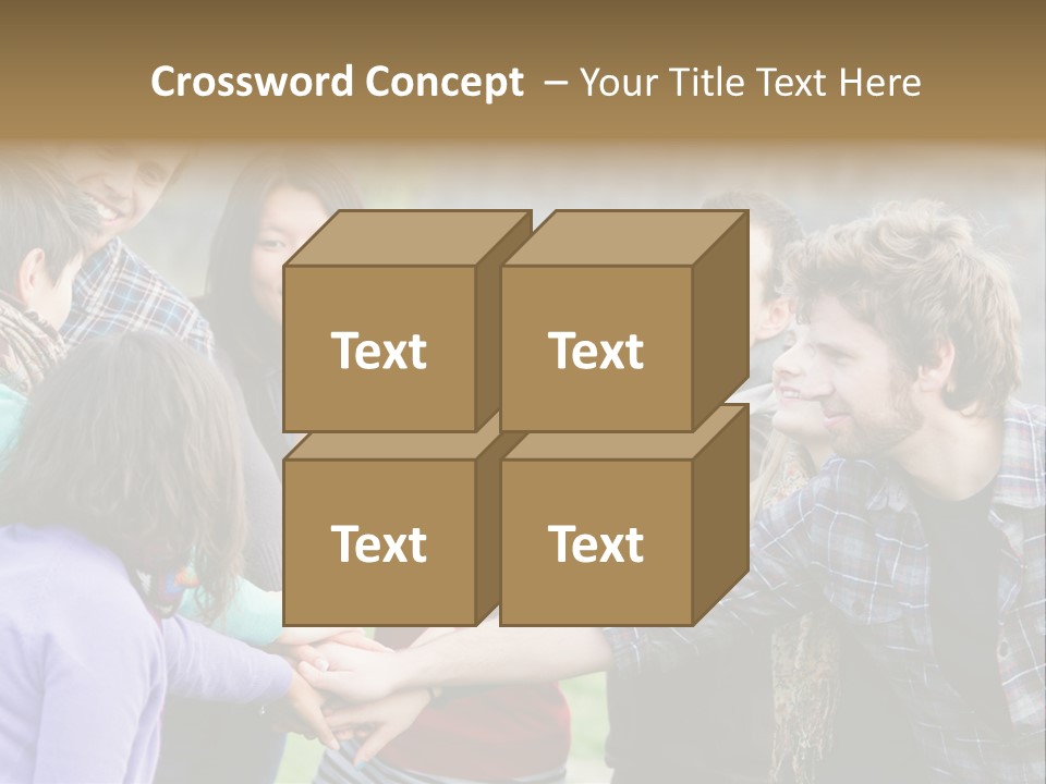 Partnership Enjoyment People PowerPoint Template