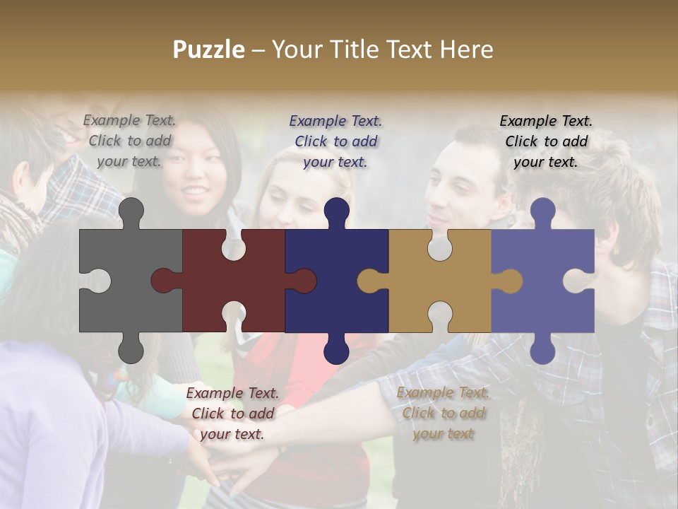 Partnership Enjoyment People PowerPoint Template