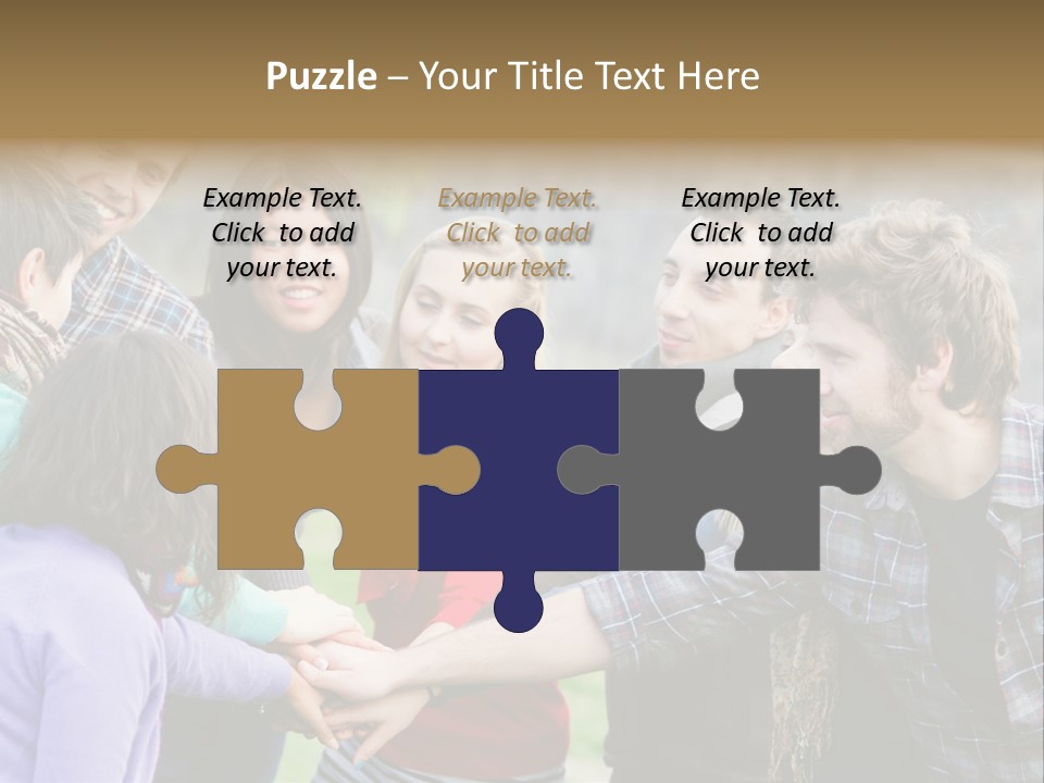 Partnership Enjoyment People PowerPoint Template