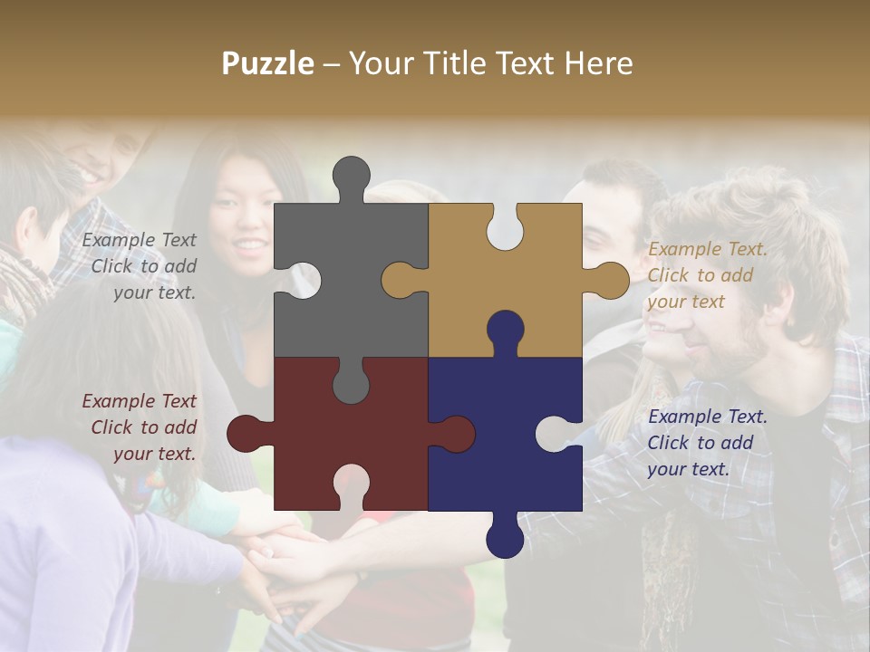 Partnership Enjoyment People PowerPoint Template