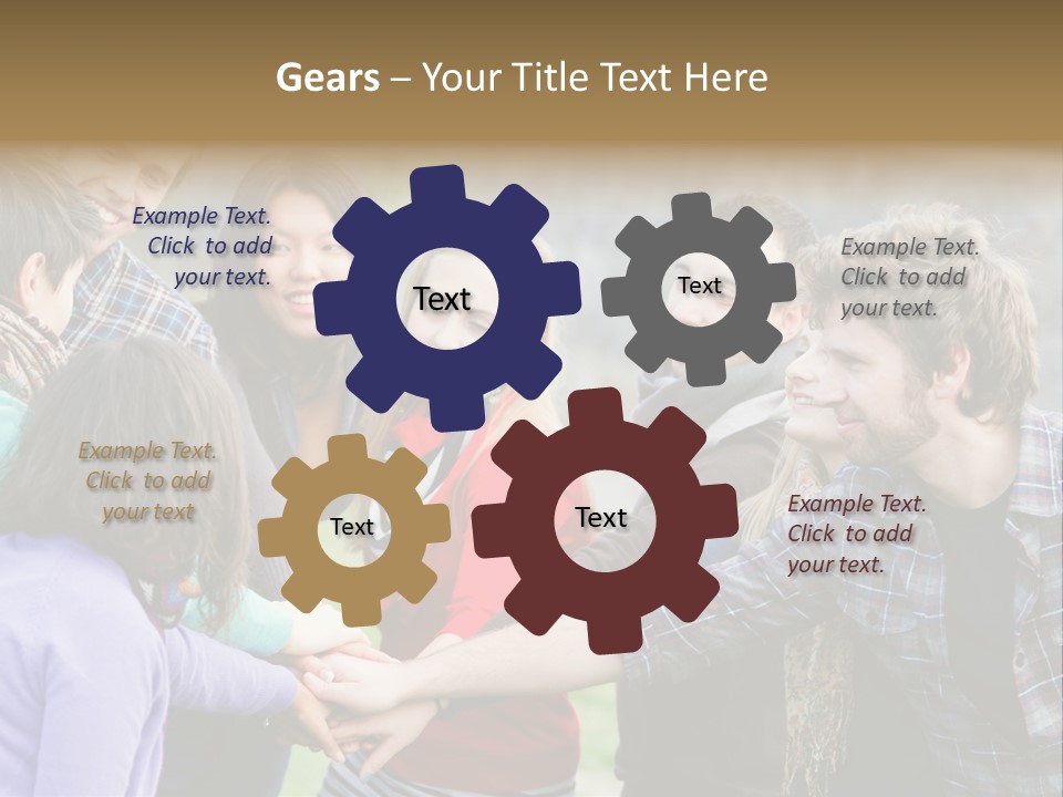 Partnership Enjoyment People PowerPoint Template