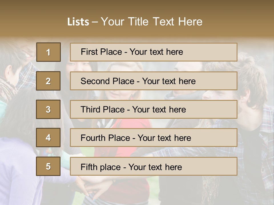 Partnership Enjoyment People PowerPoint Template