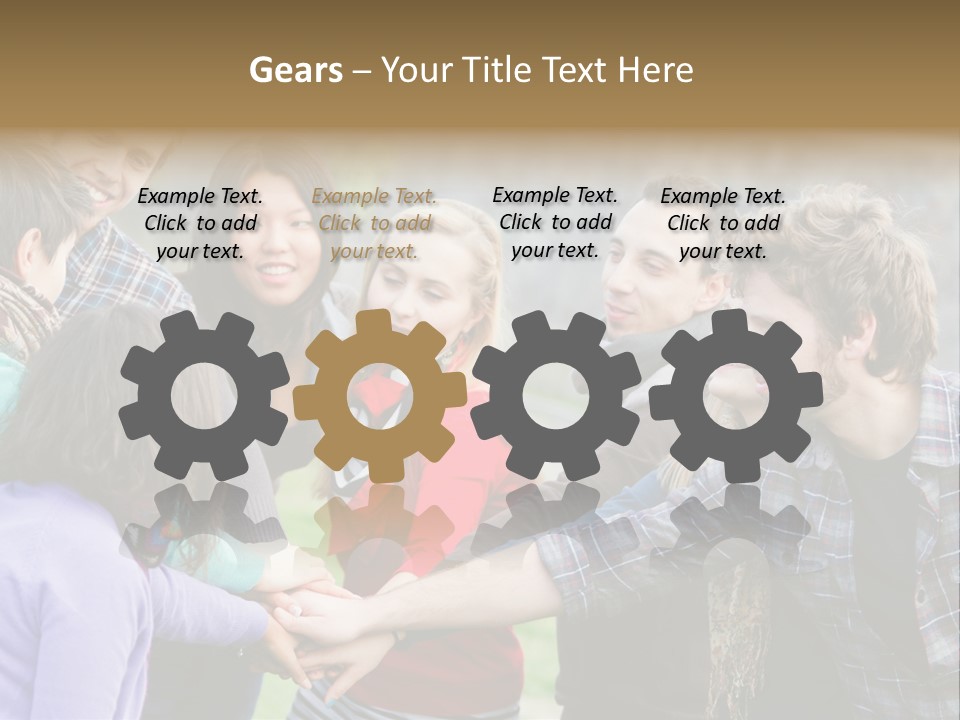 Partnership Enjoyment People PowerPoint Template