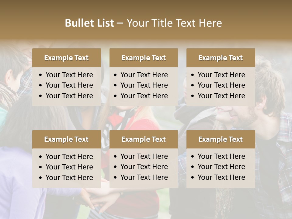 Partnership Enjoyment People PowerPoint Template