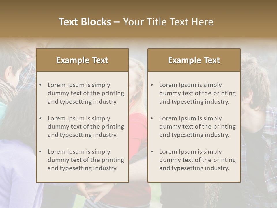 Partnership Enjoyment People PowerPoint Template