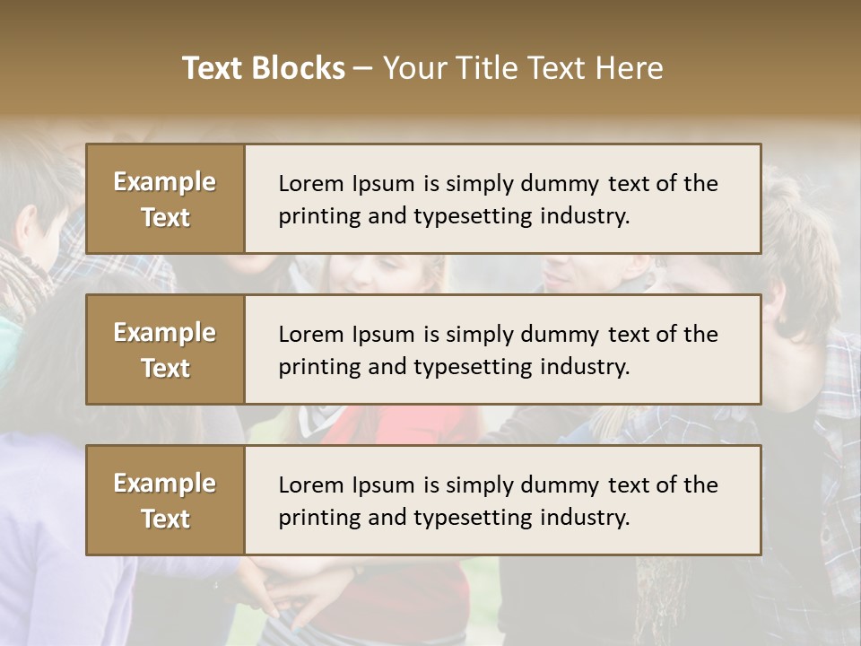 Partnership Enjoyment People PowerPoint Template