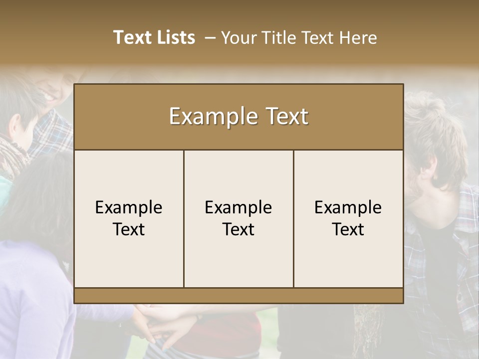 Partnership Enjoyment People PowerPoint Template