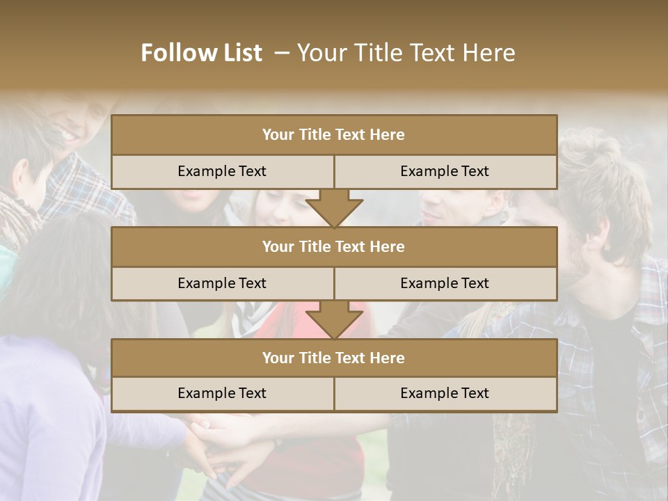 Partnership Enjoyment People PowerPoint Template