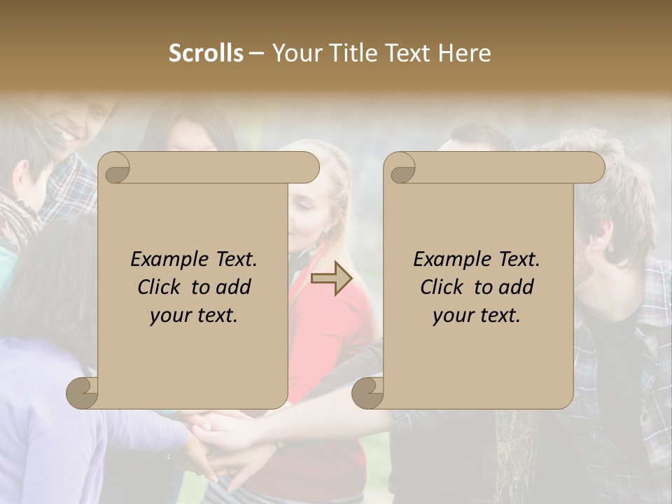 Partnership Enjoyment People PowerPoint Template