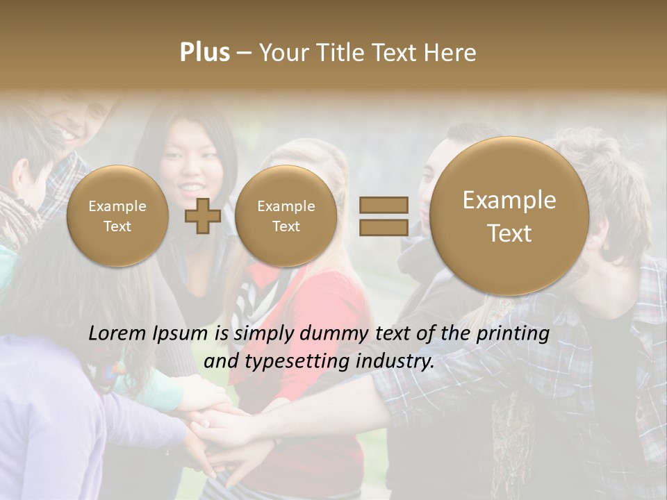 Partnership Enjoyment People PowerPoint Template