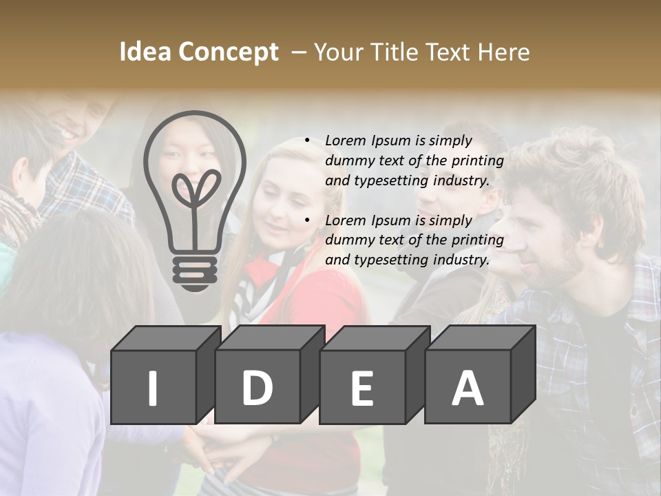 Partnership Enjoyment People PowerPoint Template