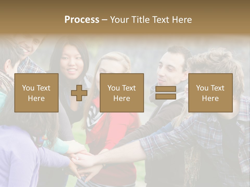 Partnership Enjoyment People PowerPoint Template