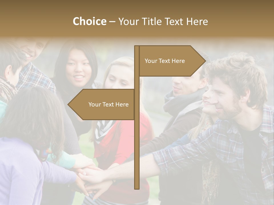 Partnership Enjoyment People PowerPoint Template
