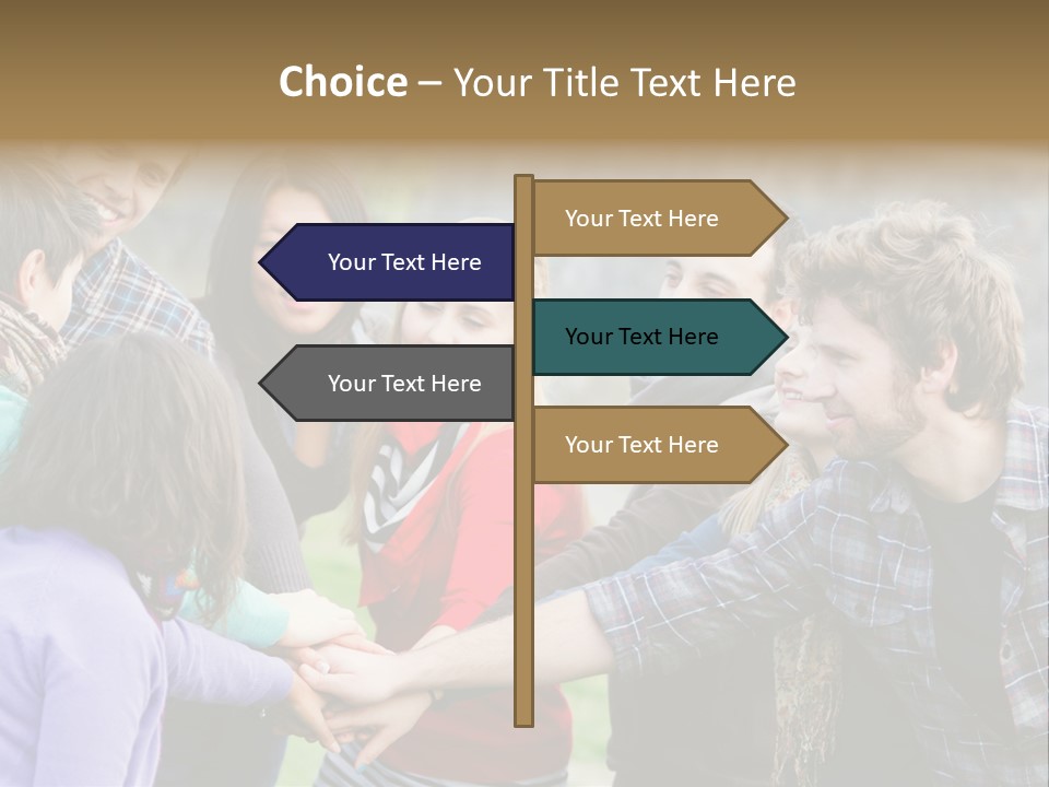 Partnership Enjoyment People PowerPoint Template
