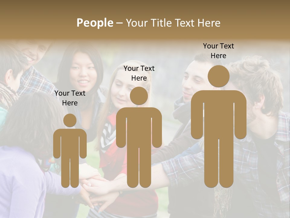 Partnership Enjoyment People PowerPoint Template