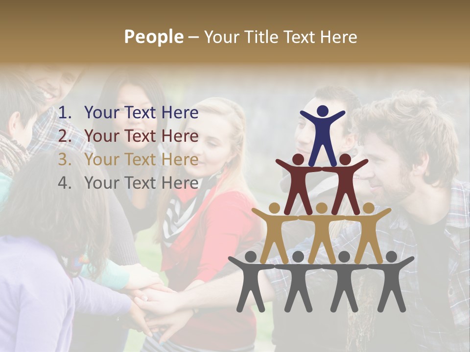 Partnership Enjoyment People PowerPoint Template