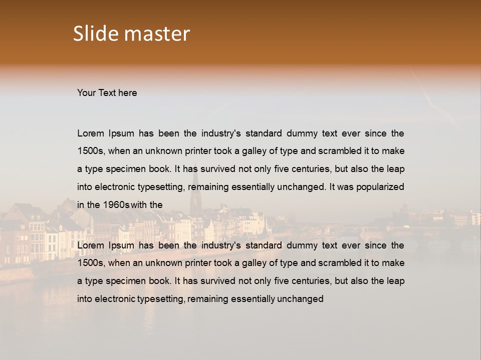 Maas St Servaas Bridge Maastricht PowerPoint Template