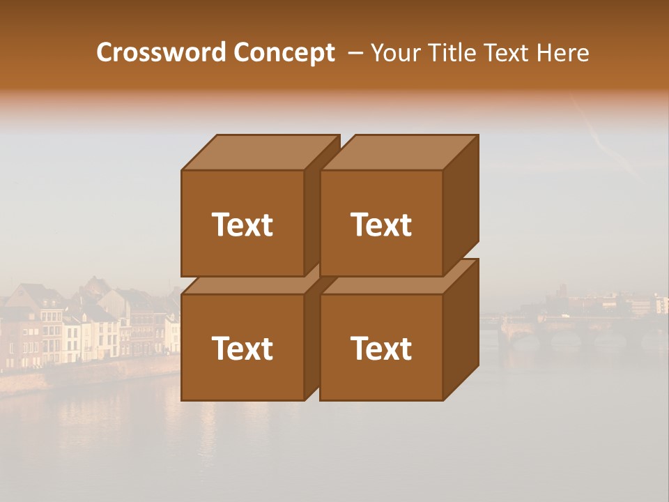 Maas St Servaas Bridge Maastricht PowerPoint Template