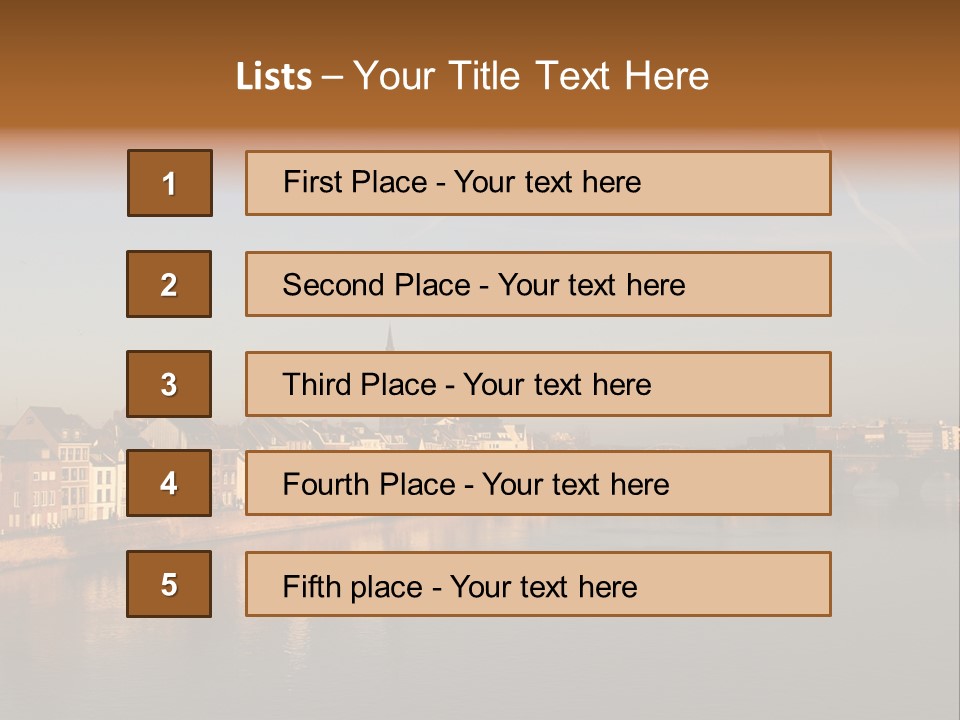 Maas St Servaas Bridge Maastricht PowerPoint Template