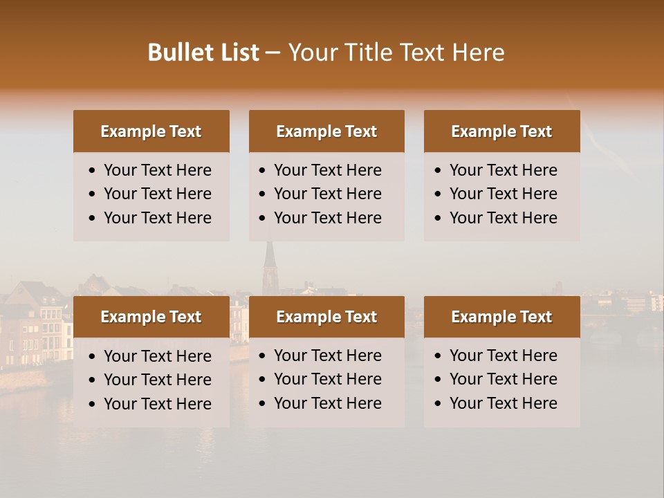 Maas St Servaas Bridge Maastricht PowerPoint Template