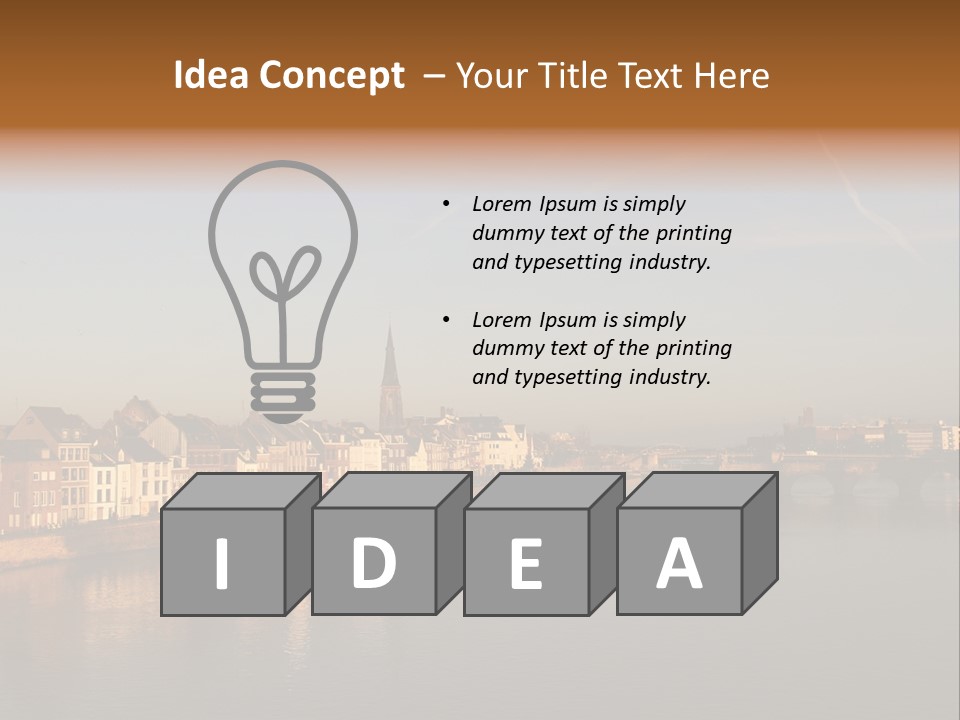 Maas St Servaas Bridge Maastricht PowerPoint Template