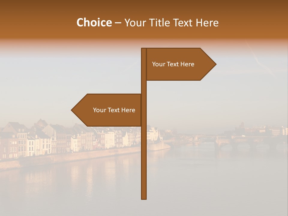 Maas St Servaas Bridge Maastricht PowerPoint Template