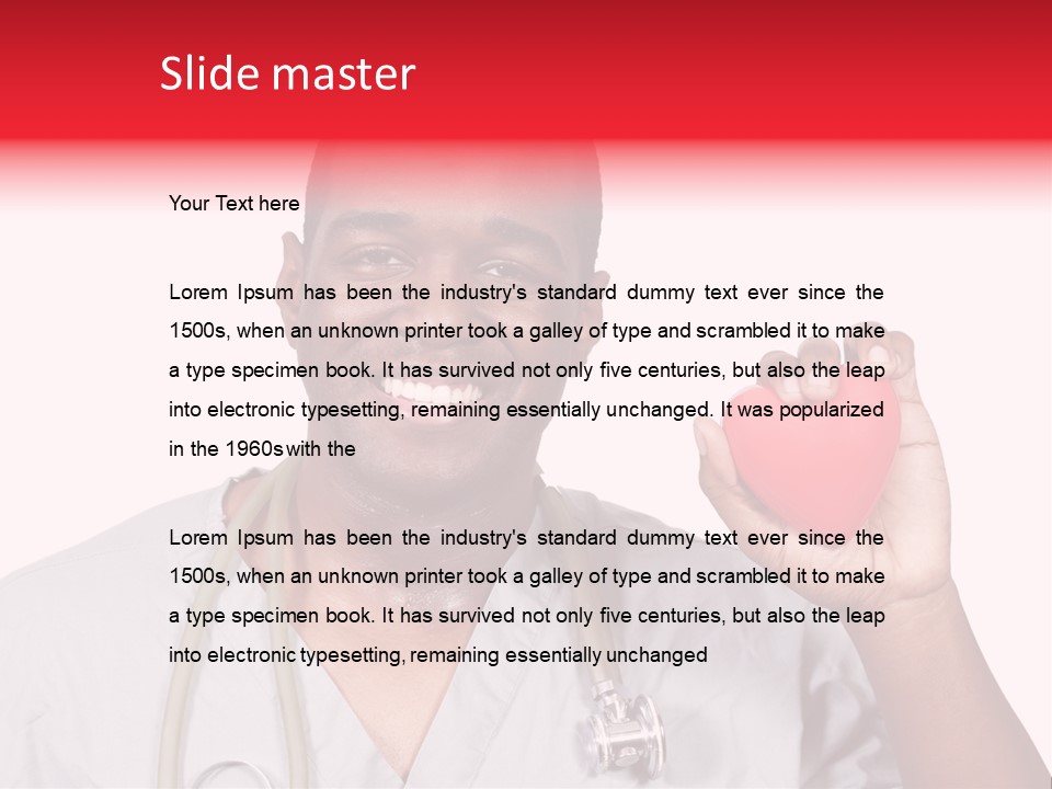 Uniform Strong Heart PowerPoint Template