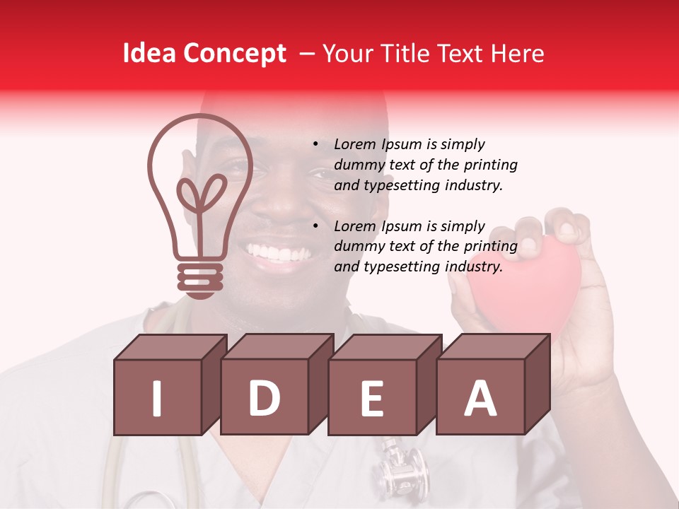 Uniform Strong Heart PowerPoint Template