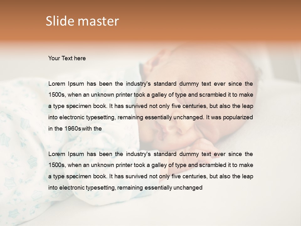 Relax Face Portrait PowerPoint Template