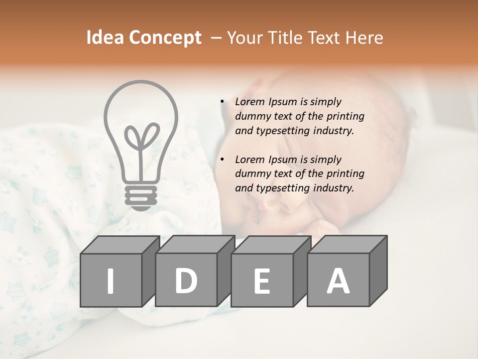 Relax Face Portrait PowerPoint Template