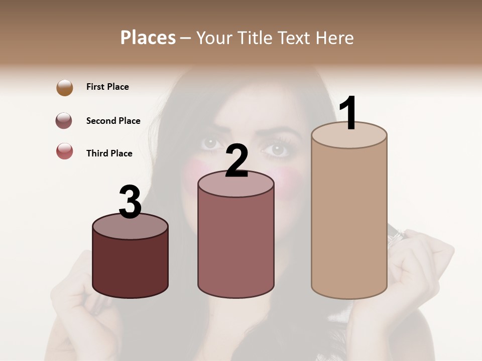 Put Fashion Makeup PowerPoint Template