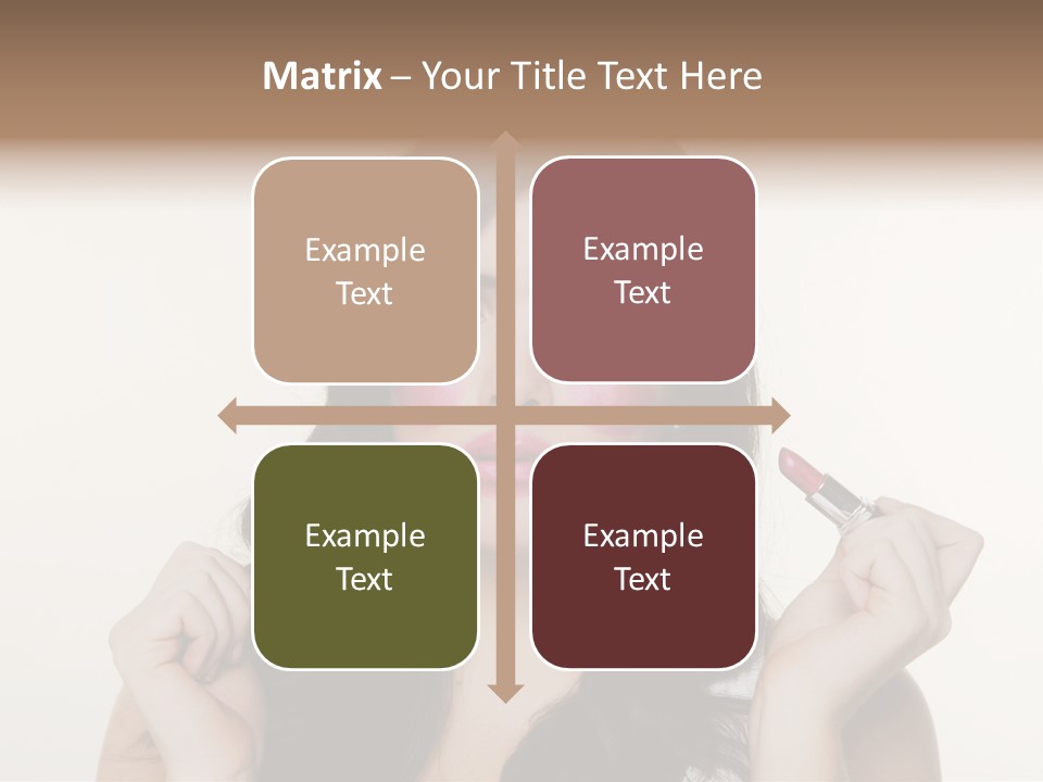 Put Fashion Makeup PowerPoint Template