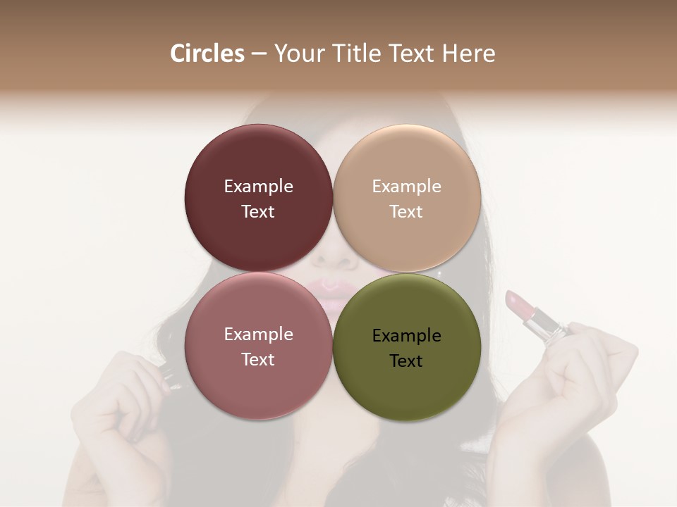 Put Fashion Makeup PowerPoint Template