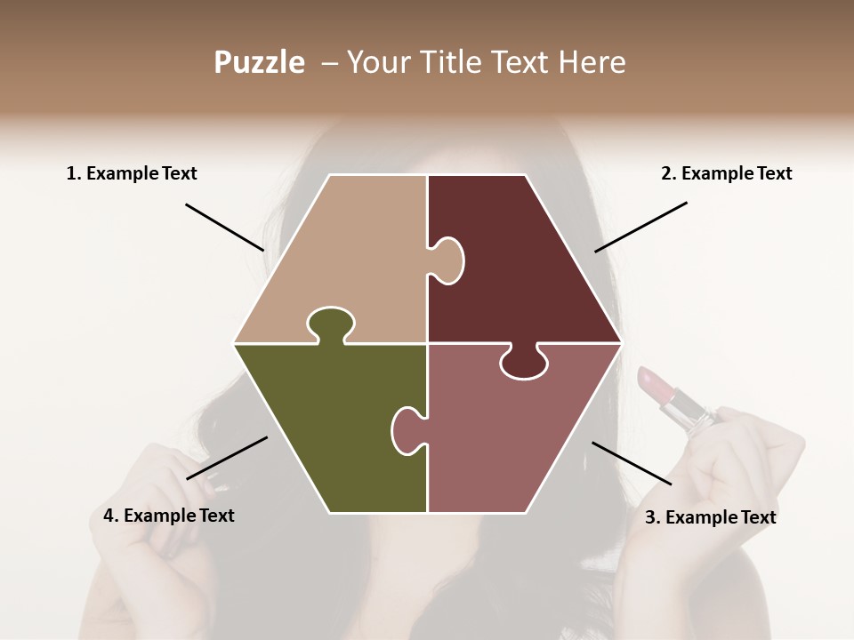 Put Fashion Makeup PowerPoint Template