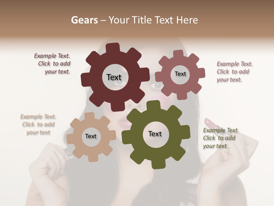 Put Fashion Makeup PowerPoint Template