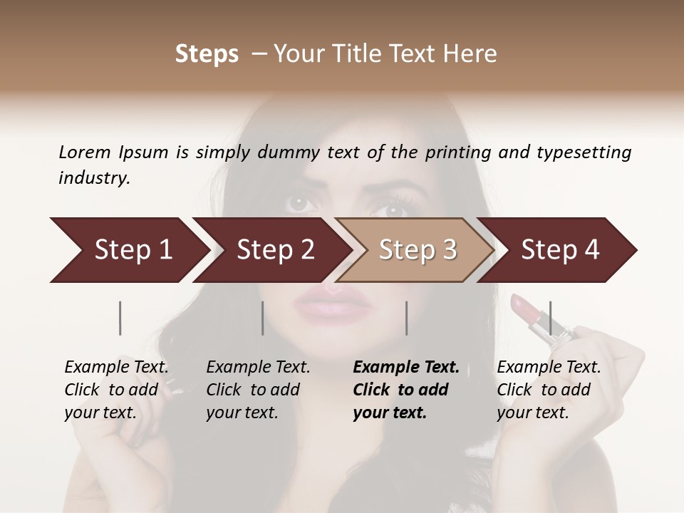 Put Fashion Makeup PowerPoint Template