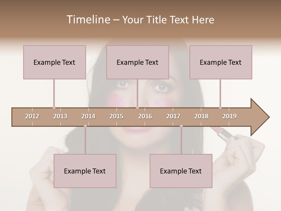 Put Fashion Makeup PowerPoint Template
