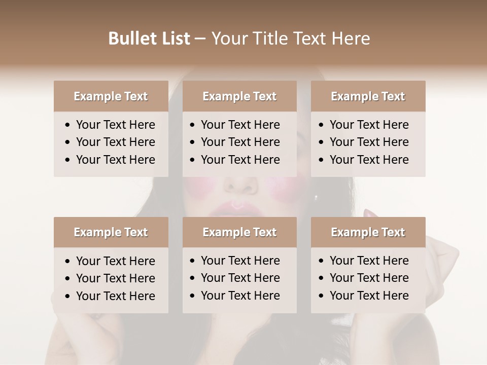 Put Fashion Makeup PowerPoint Template