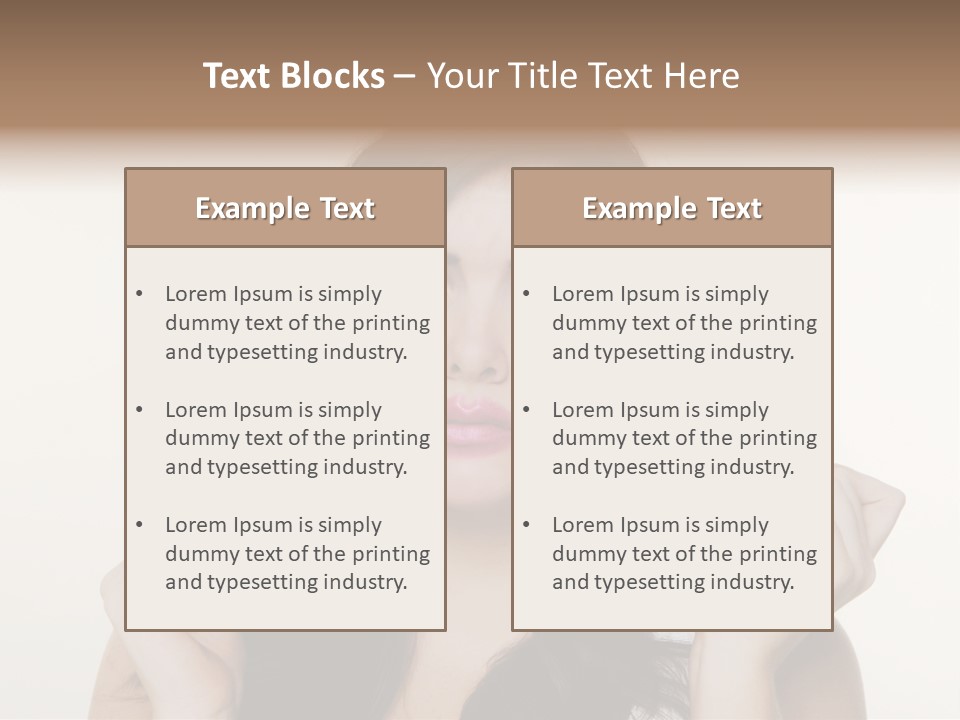 Put Fashion Makeup PowerPoint Template