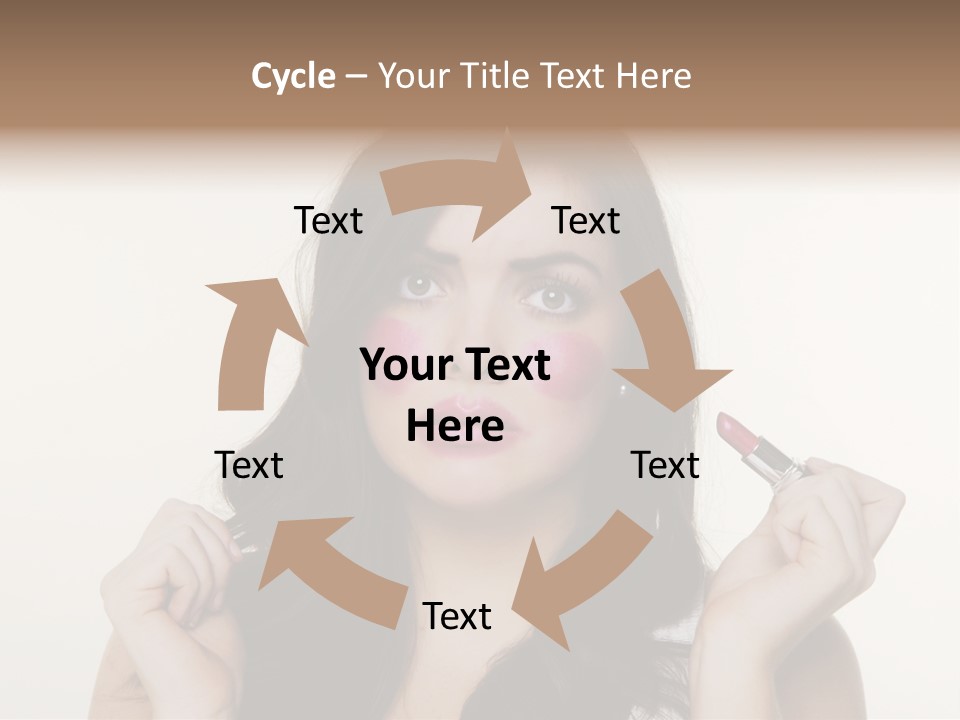 Put Fashion Makeup PowerPoint Template