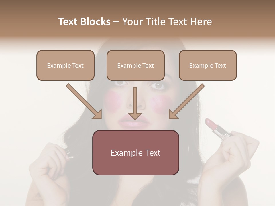 Put Fashion Makeup PowerPoint Template