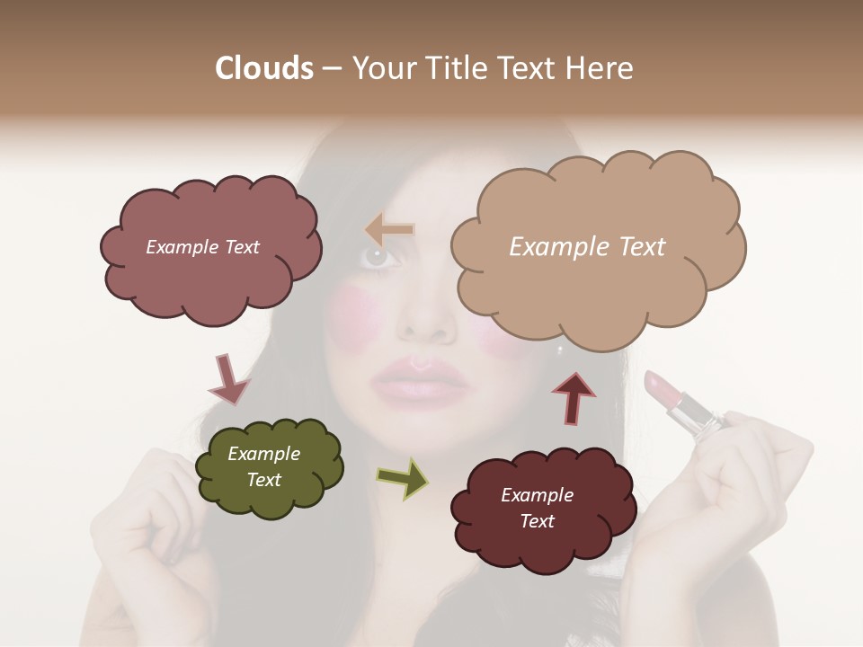 Put Fashion Makeup PowerPoint Template