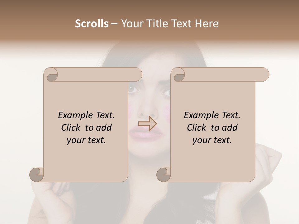 Put Fashion Makeup PowerPoint Template